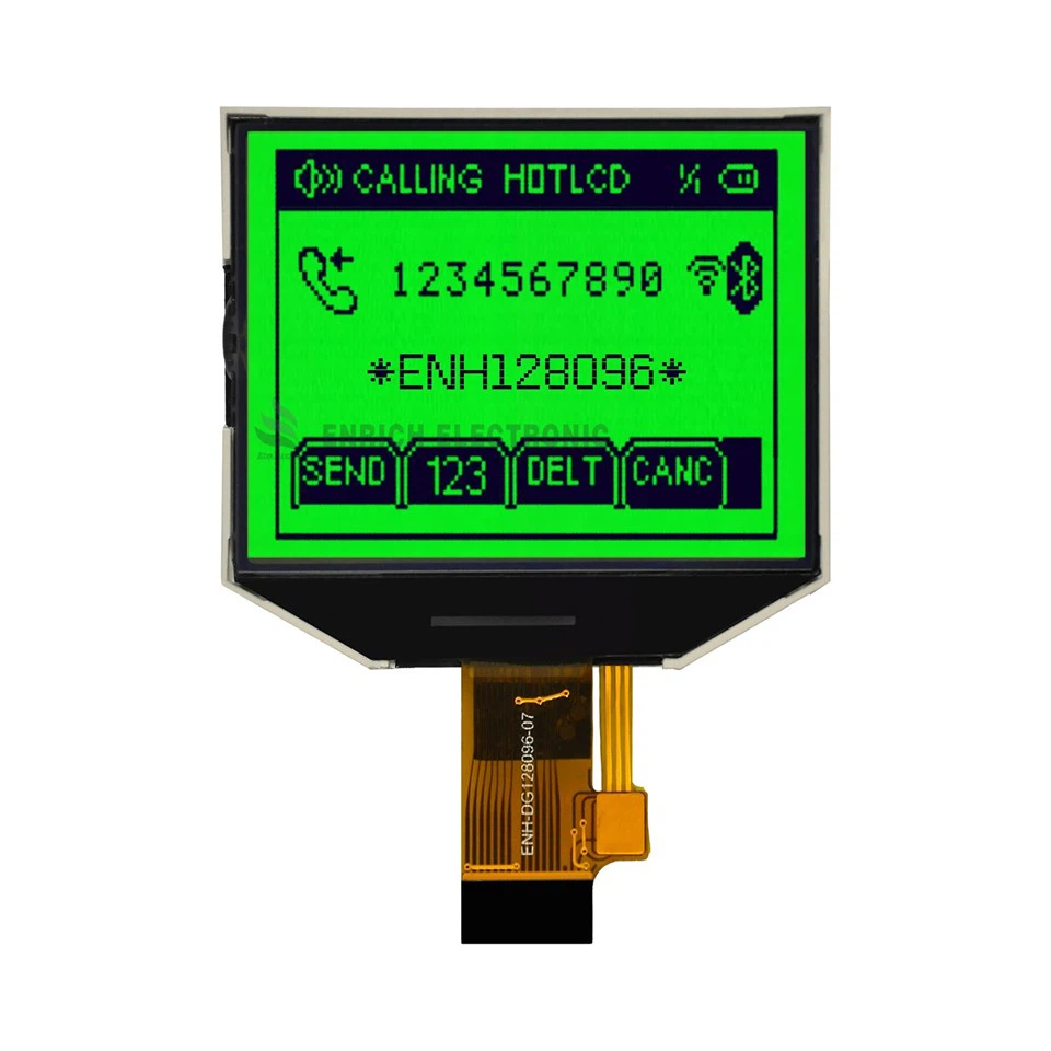 Enrich 128x96 Dots Matrix LCD Module ST75161 FSTN COG Graphic LCD Display