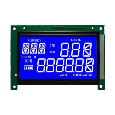 Plavi Segment LCD čipa na ploči