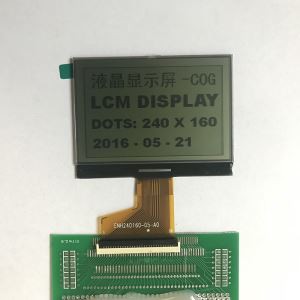 240 x 160 monokromatski grafički LCD zaslon