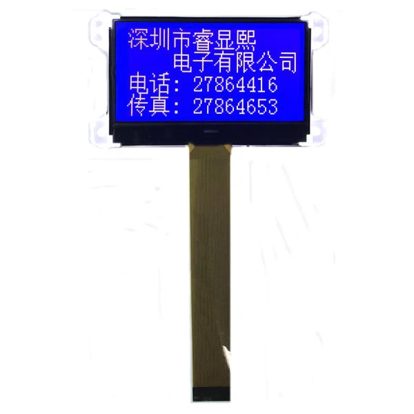 Plavi negativni transmisivni LCD ekran 128x64 grafički Lcd